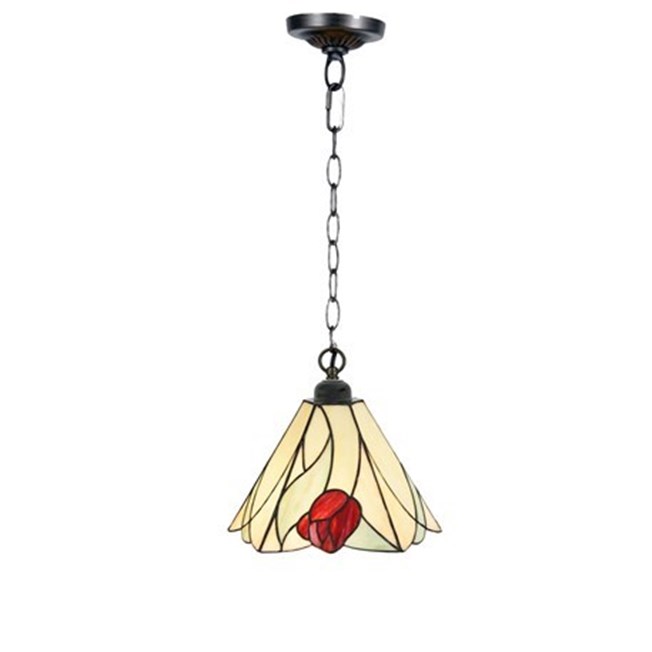 Tiffany Pendant Lamp Tulip with Chain