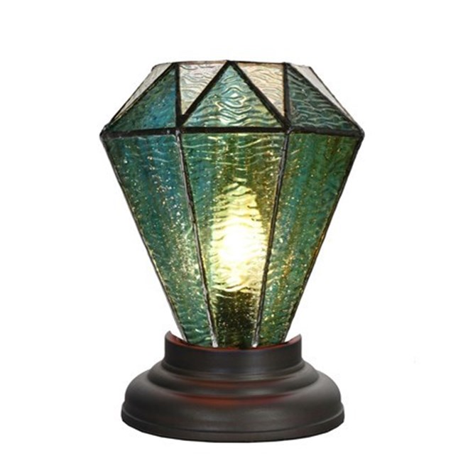 Low Tiffany Table Lamp Arata Green