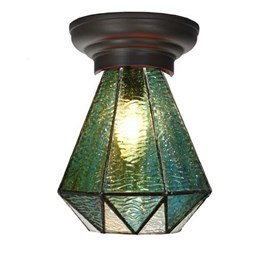 Tiffany Ceiling Lamp Arata Green