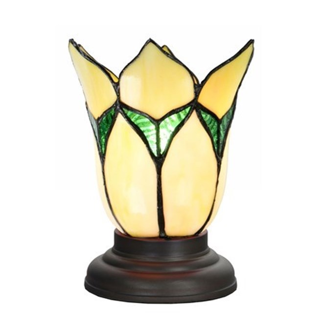 Low Tiffany Table Lamp Lovely Flower Yellow