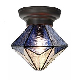 Tiffany Ceiling Lamp Akira Blue