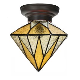 Tiffany Ceiling Lamp Small Aiko Yellow