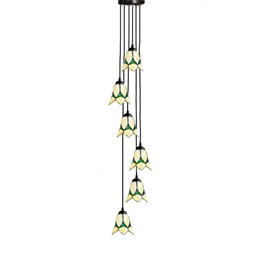 Tiffany Chandelier 6 Lovely Flowers in 4 color options.